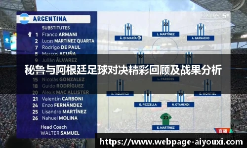 秘鲁与阿根廷足球对决精彩回顾及战果分析