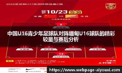 中国U16青少年足球队对阵缅甸U16球队的精彩较量与赛后分析